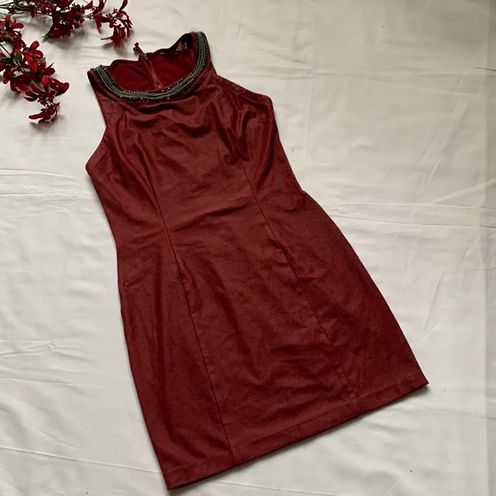 🌹guess Red Dress With Crystals🌹